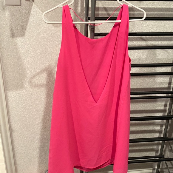 Dresses & Skirts - Barbie Pink short dress open back worn once , size large
